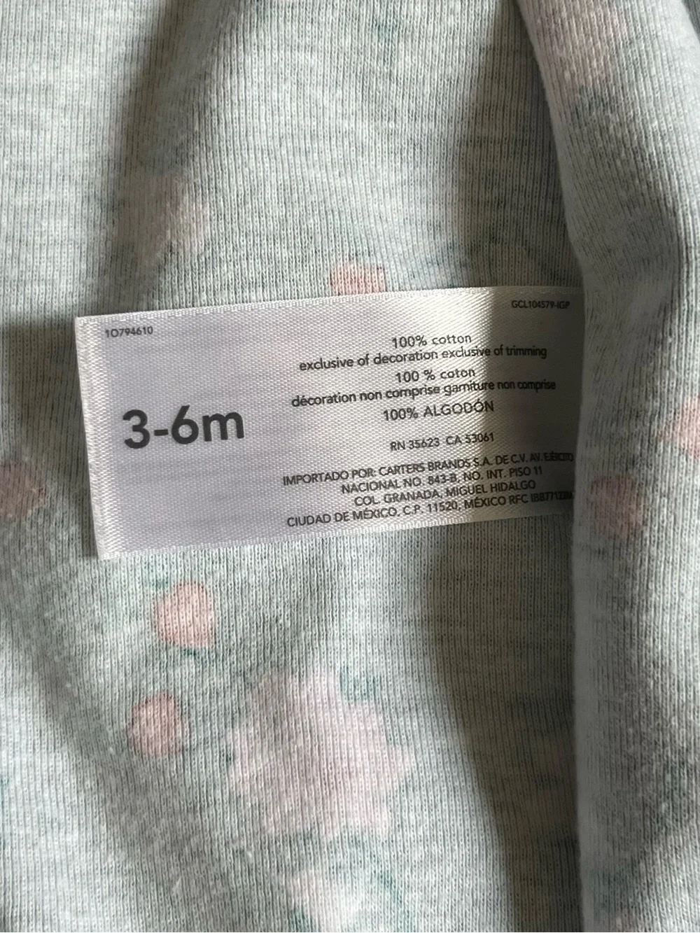 COTTON 3-6 months FLORAL 7 Piece Bundle. Live Show Listing. $10 starts.